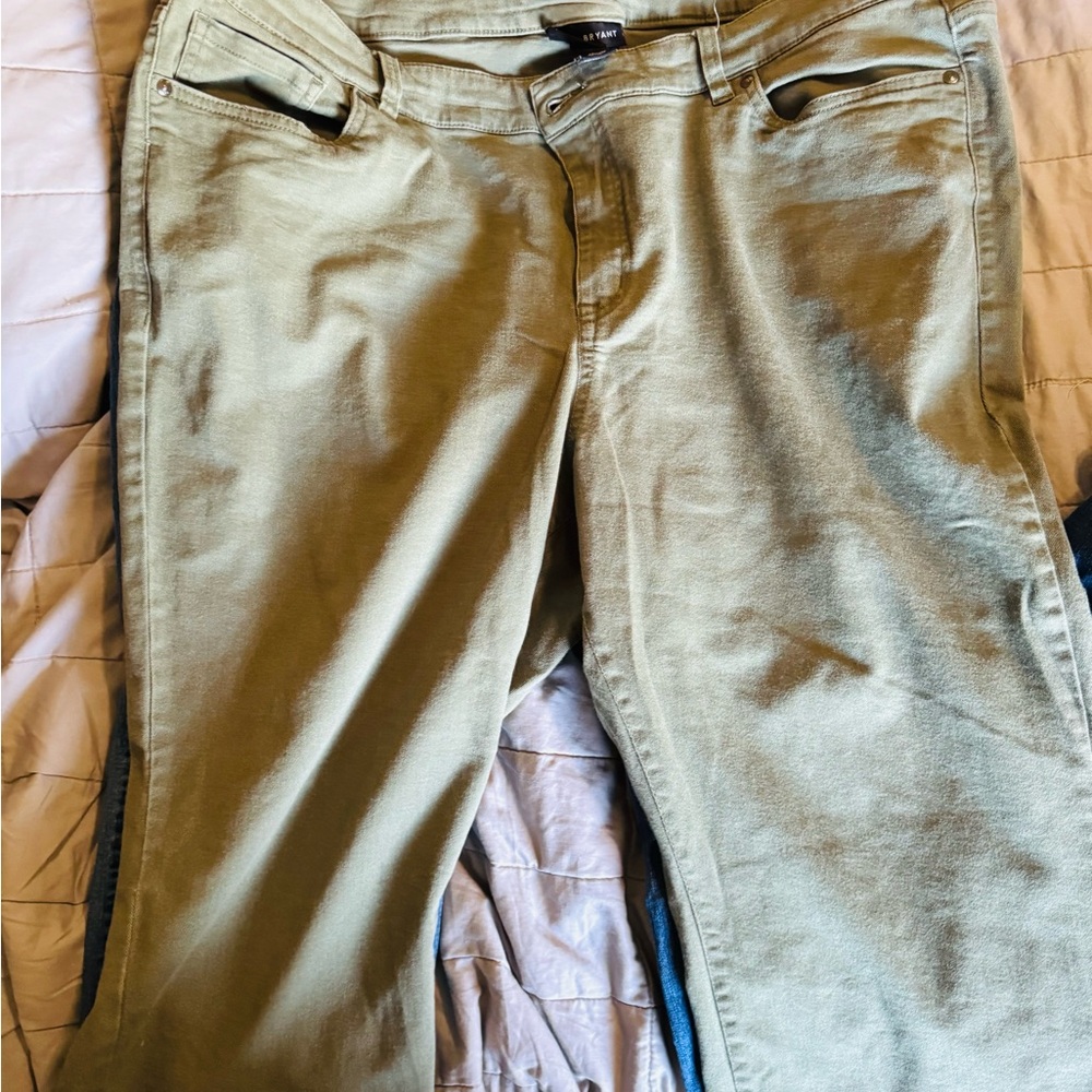Lane Bryant  Olive Capri Jeans